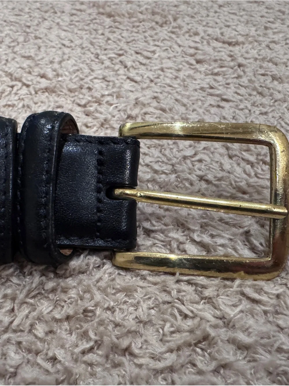 Allen Edmonds Custom Calf Leather Belt 40/100 Black Leather Lined Made in USA